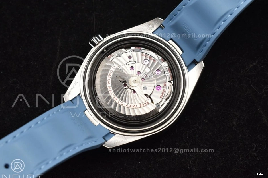 Best Strap 1:1 Summer VSF Clone A8938 Terra Rubber Aqua Worldtimer on Edition Super Blue Blue 43mm Dial GMT 0106